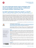 The causal relationship between gastro-esophageal reflux disease and idiopathic pulmonary fibrosis: A bidirectional two-sample Mendelian randomization study