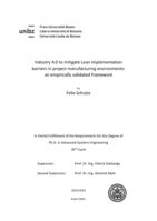 Industry 4.0 to mitigate Lean implementation barriers in project manufacturing environments: an empirically validated framework