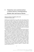 Federalism and Constitutionalism: A Relation Based on Interdependency