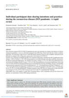 Individual participant data sharing intentions and practices during the coronavirus disease-2019 pandemic: A rapid review
