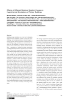 Effects of Different Moisture Sorption Curves on Hygrothermal Simulations of Timber Buildings