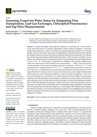 Assessing Grapevine Water Status by Integrating Vine Transpiration, Leaf Gas Exchanges, Chlorophyll Fluorescence and Sap Flow Measurements