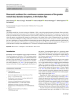 Bioacoustic evidence for a continuous summer presence of the greater noctule bat, Nyctalus lasiopterus, in the Italian Alps