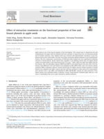 Effect of extraction treatments on the functional properties of free and bound phenols in apple seeds