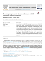 Redefining entrepreneurship education in the age of artificial intelligence: An explorative analysis