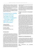 Increasing the visibility of Tyrol’s cultural heritage through historical newspapers – the triple-open approach of the Zeit.shift project