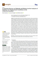 A Literature Review on Methods and Metrics for the Analysis of Outdoor Air Displacement Conditions in the Urban Environment