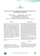 Effects of natural sounds on students’ learning and classroom soundscape