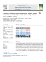 Changes in air temperature, but not in precipitation, determine long-term trends in water chemistry of high mountain lakes of the Alps with and without rock glacier influence