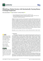 Modelling a Market Society with Stochastically Varying Money Exchange Frequencies