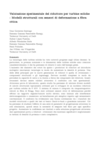 Valutazione sperimentale del riduttore per turbine eoliche: Modelli strutturali con sensori di deformazione a fibra ottica