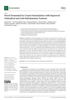 Novel Fermented Ice Cream Formulations with Improved Antiradical and Anti- Inflammatory Features