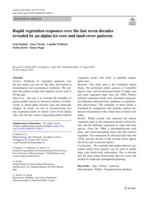 Rapid vegetation responses over the last seven decades revealed by an alpine ice core and land-cover patterns
