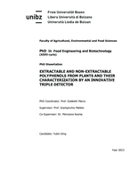 Extractable and non-extractable polyphenols from plants and their characterization by an innovative triple detector