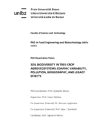 Soil biodiversity in tree-crop agroecosystems: edaphic variability, pollution, biogeography, and legacy effects