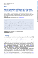 Spatial integration and hierarchy in Old-World wine markets: The role of the 2013 CAP reform