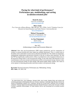 Paying for what kind of performance? Performance pay, multitasking, and sorting in mission-oriented jobs