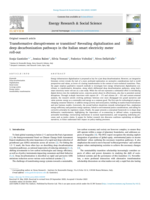 Transformative disruptiveness or transition? Revealing digitalization and deep decarbonization pathways in the Italian smart electricity meter roll-out