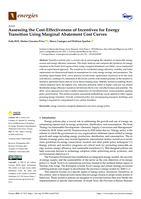 Assessing the Cost-Effectiveness of Incentives for Energy Transition Using Marginal Abatement Cost Curves