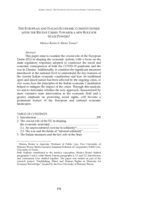 The European and Italian Economic Constitution(s) after the recent crises: towards a new role for State Powers?