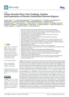 Italian vascular flora: New findings, updates and exploration of floristic similarities between regions