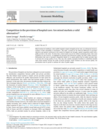Competition in the provision of hospital care: Are mixed markets a valid alternative?