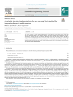 A variable step-size implementation of a new one-step block method for integrating Burgers' model equation