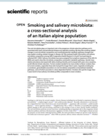 Smoking and salivary microbiota: a cross-sectional analysis of an Italian alpine population