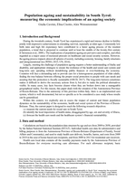 Population ageing and sustainability in South Tyrol: Measuring the economic implications of an ageing society
