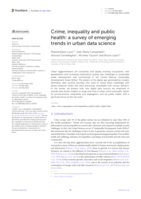 Crime, Inequality and Public Health: A Survey of Emerging Trends in Urban Data Science