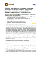 Dynamic Analysis of the Natural and Mechanical Ventilation of a Solar Greenhouse by Coupling Controlled Mechanical Ventilation (CMV) with an Earth-to-Air Heat Exchanger (EAHX)