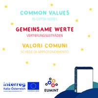 Common Values, In-depth notes = Gemeinsame Werte, Vertiefungsleitfäden = Valori comuni, schede di approfondimento