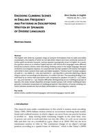 Encoding climbing scenes in English: Frequency and patterns in descriptions written by speakers of diverse languages