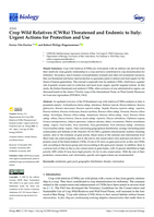 Crop wild relatives (CWRs) threatened and endemic to Italy: Urgent actions for protection and use