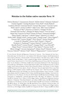 Notulae to the Italian native vascular flora: 14