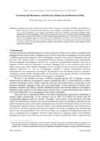 German and Romance varieties in contact in northeastern Italy