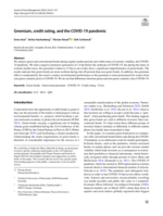 Greenium, credit rating, and the COVID-19 pandemic