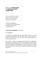 ALD-II: 1. Arbeitsbericht = 1a relazione di lavoro (1999-2003)