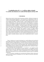 La palatalizzazione di CA e GA nell'arco alpino orientale: Un contributo alla delimitazione dei confini dell'Italia linguistica nell'anno 1000
