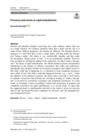 Processes and events as rigid embodiments