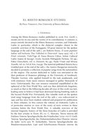Rheto-Romance Studies: Year 2008