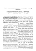 Solution-Processable Carbon Nanotubes for Sensing and Biosensing Applications
