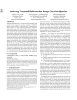 Indexing Temporal Relations for Range-Duration Queries