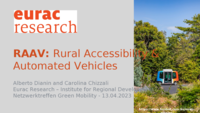 RAAV: Rural Accessibility & Automated Vehicles - Netzwerktreffen Green Mobility 13.04.2023