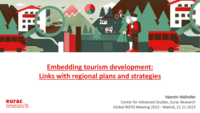 Embedding tourism development: Links with regional plans and strategies