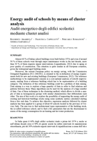 Energy audit of schools by means of cluster analysis