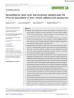 Accounting for cloud cover and circannual variation puts the effect of lunar phase on deer–vehicle collisions into perspective