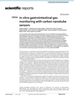 In vitro gastrointestinal gas monitoring with carbon nanotube sensors