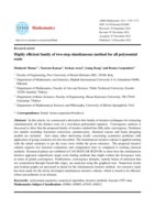Highly Efficient Family of Two-Step Simultaneous Method for All Polynomial Roots