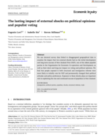 The Lasting Impact of External Shocks on Political Opinions and Populist Voting
